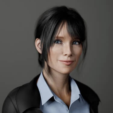 Virtual Studio renders to accompany Dom Salmon's How to take a headshot magazine article.