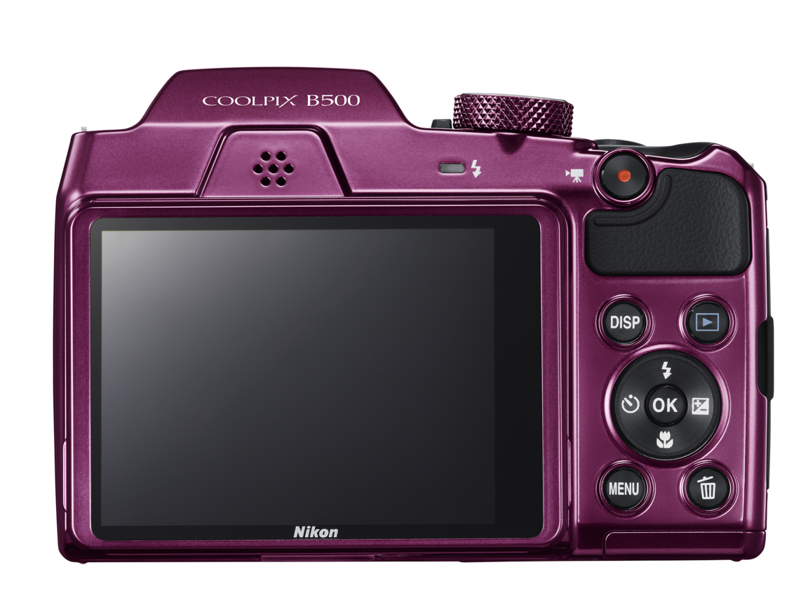 Nikon COOLPIX B500 | Digital Bridge Camera | Plum, Red & Black