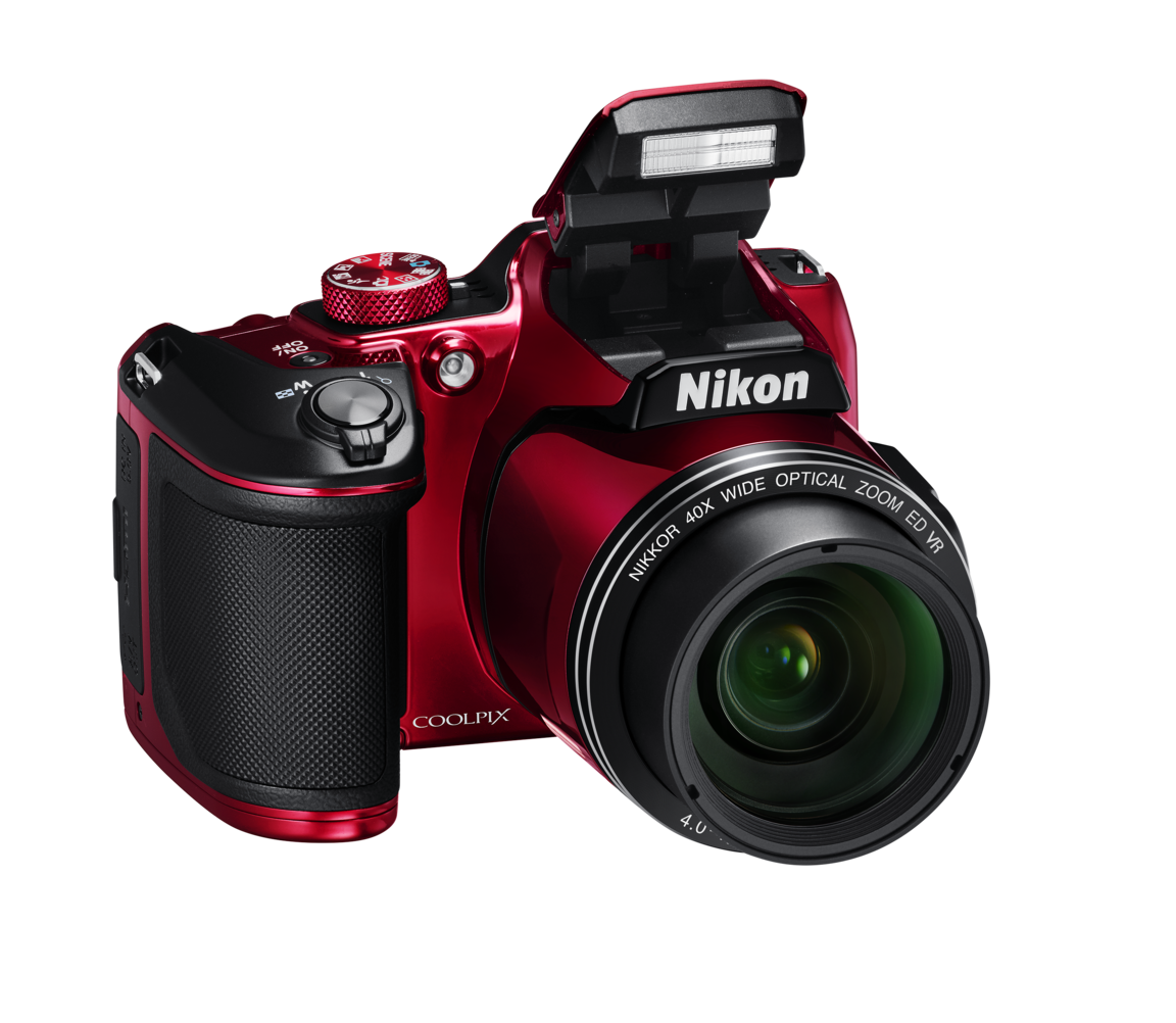 Nikon COOLPIX B500 | Digital Bridge Camera | Plum, Red & Black Nikon COOLPIX B500 | Digital Bridge Camera | Plum, Red & Black